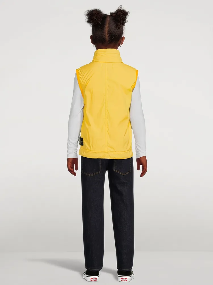 STONE ISLAND Stretch Nylon Canvas Zip Vest