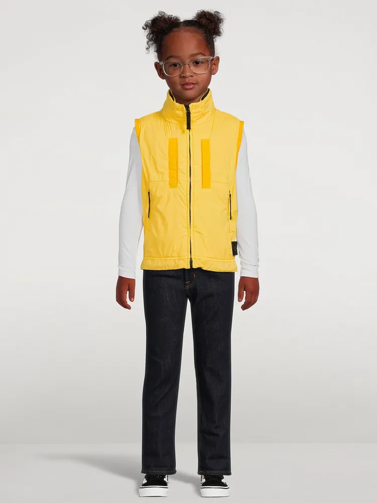 STONE ISLAND Stretch Nylon Canvas Zip Vest