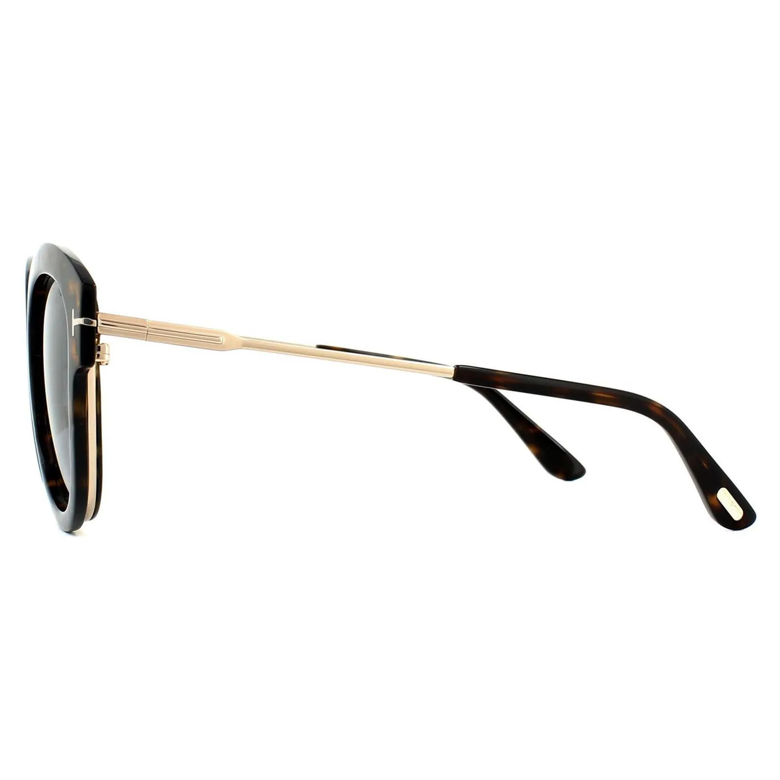 Sunglasses | Cat Eye Dark Havana Green Gradient Sunglasses | Tom Ford