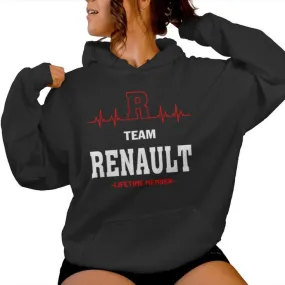 Team Renault Lifetime Member Renault Last Name Women Hoodie