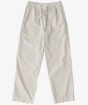 Tekla Womens Hopper Stripes Striped drawstring-waistband straight-leg mid-rise organic-cotton pyjama trousers