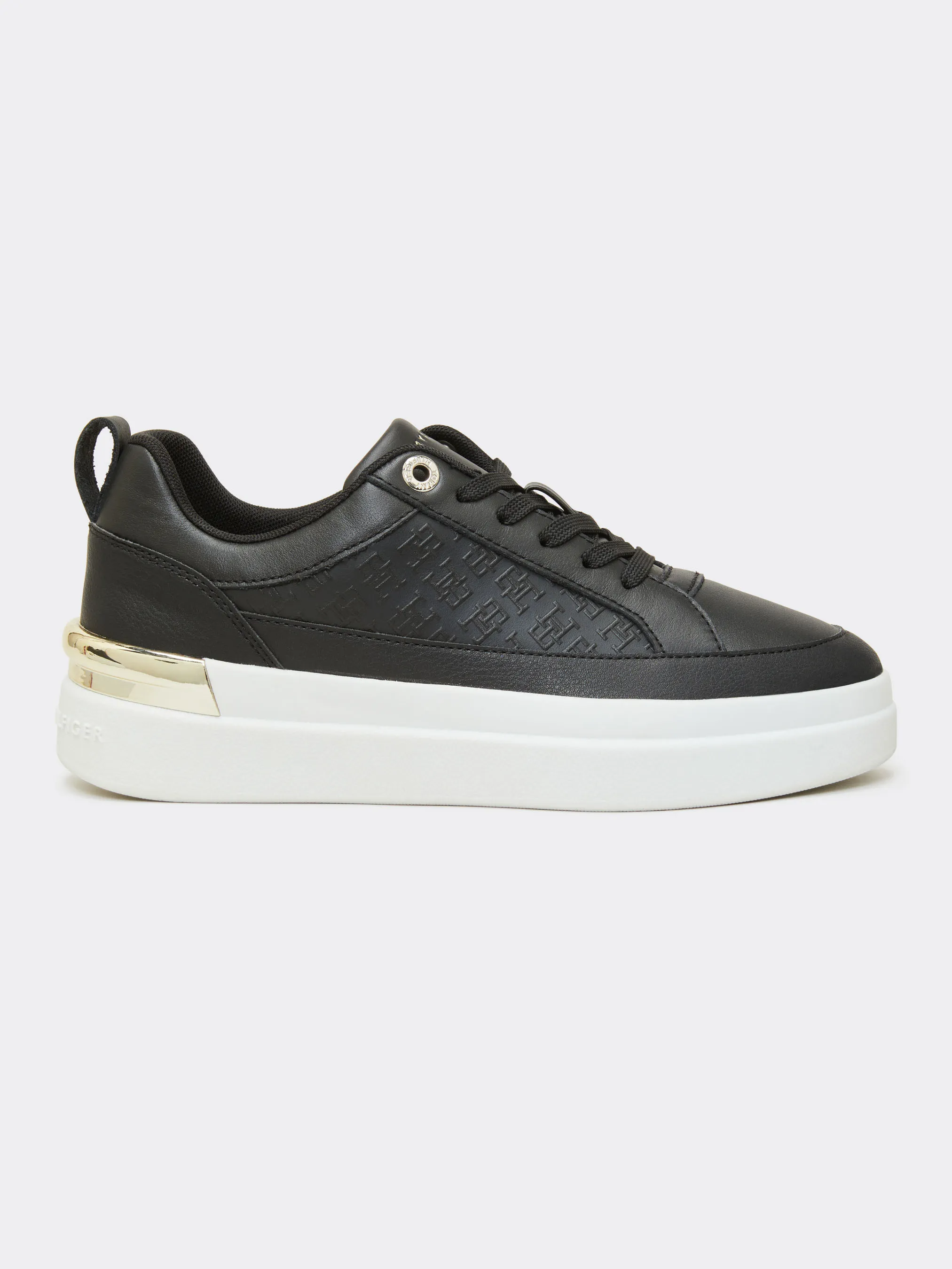 TH Monogram Leather Court Trainers | Sneakers | Tommy Hilfiger