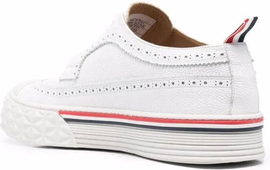 Thom Browne tonal brogue sneakers White