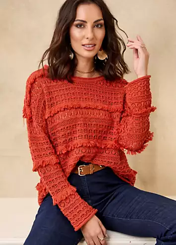 Together Metallic Tassle Jumper | Grattan