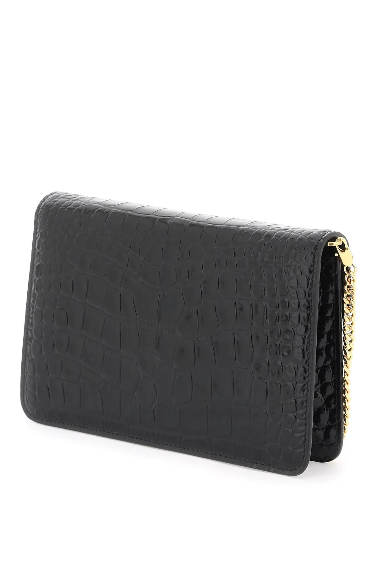 Tom Ford    Tom Ford Whitney Crocodile Print Shoulder Bag.