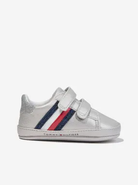 Tommy Hilfiger Baby Girls Striped Velcro Trainers