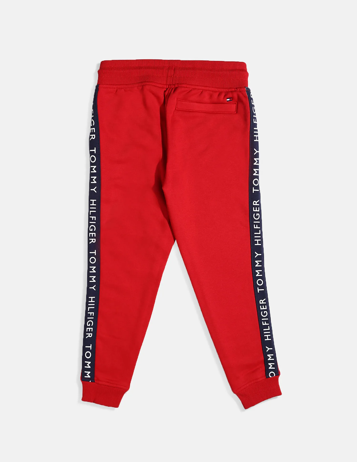 Tommy Hilfiger Kids Boys Red Glow In The Dark Cotton Joggers