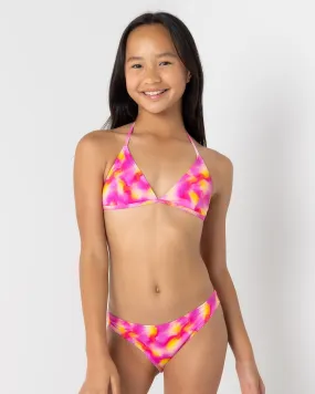 Topanga Girls' Afterglow Triangle Bikini Set