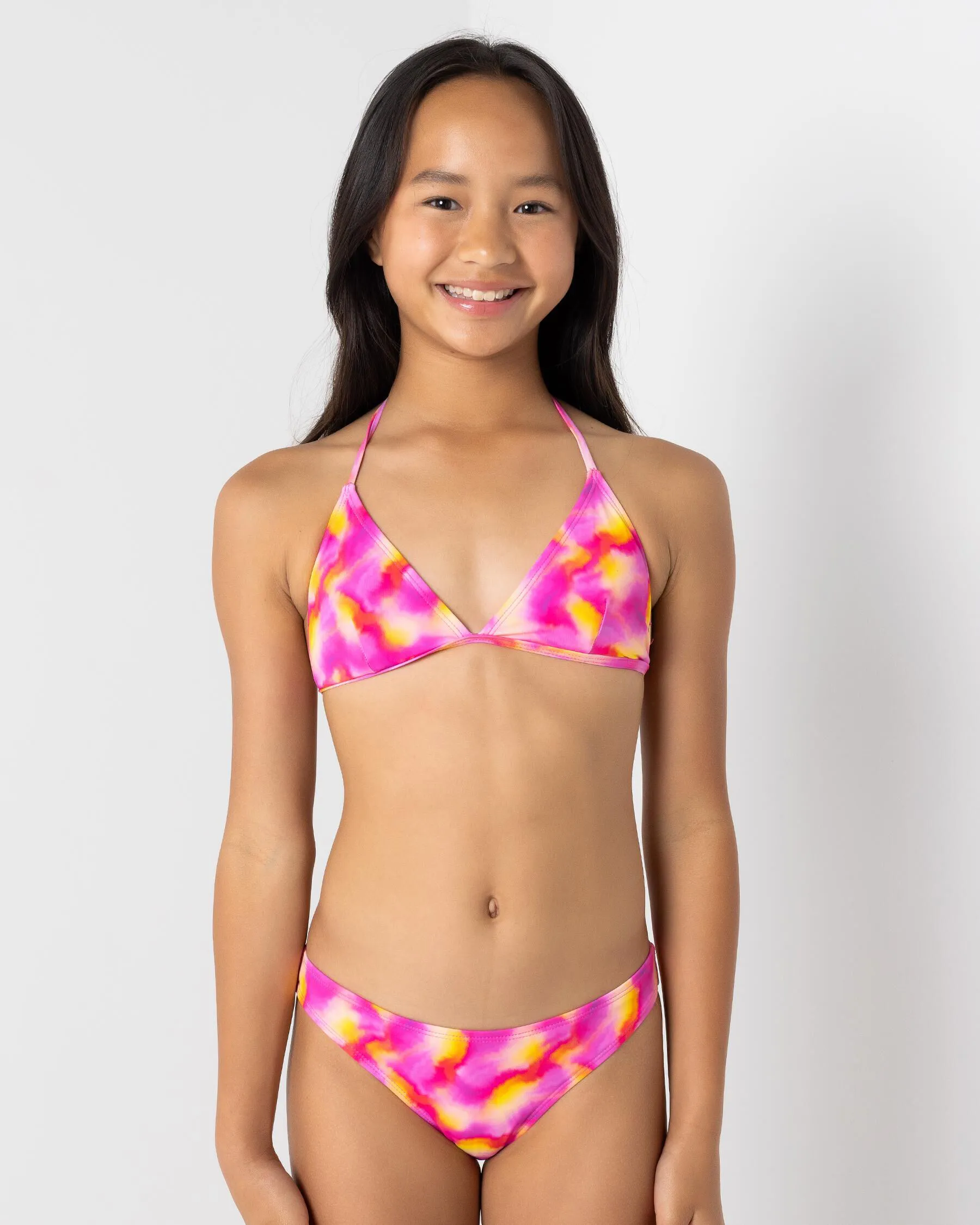 Topanga Girls' Afterglow Triangle Bikini Set