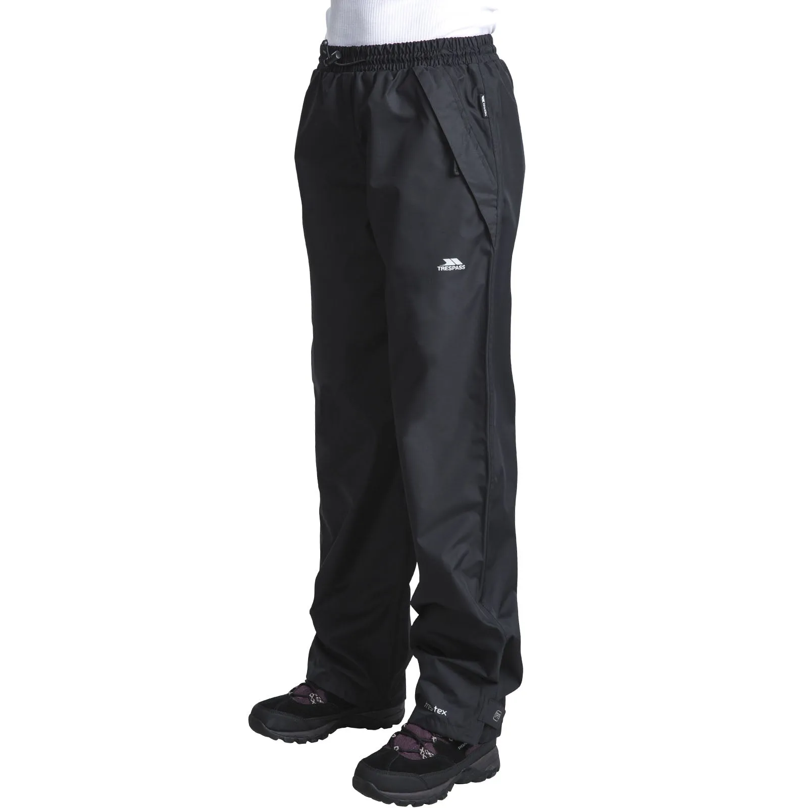 Trespass Womens Tutula Waterproof Walking Trousers - Black