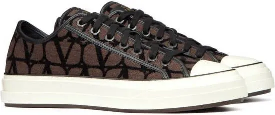 Valentino Garavani Toile Iconographe Totaloop low-top sneakers Brown