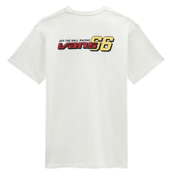 Vans 66 Race Logo Mens Short Sleeve T-Shirt - Marshmellow White