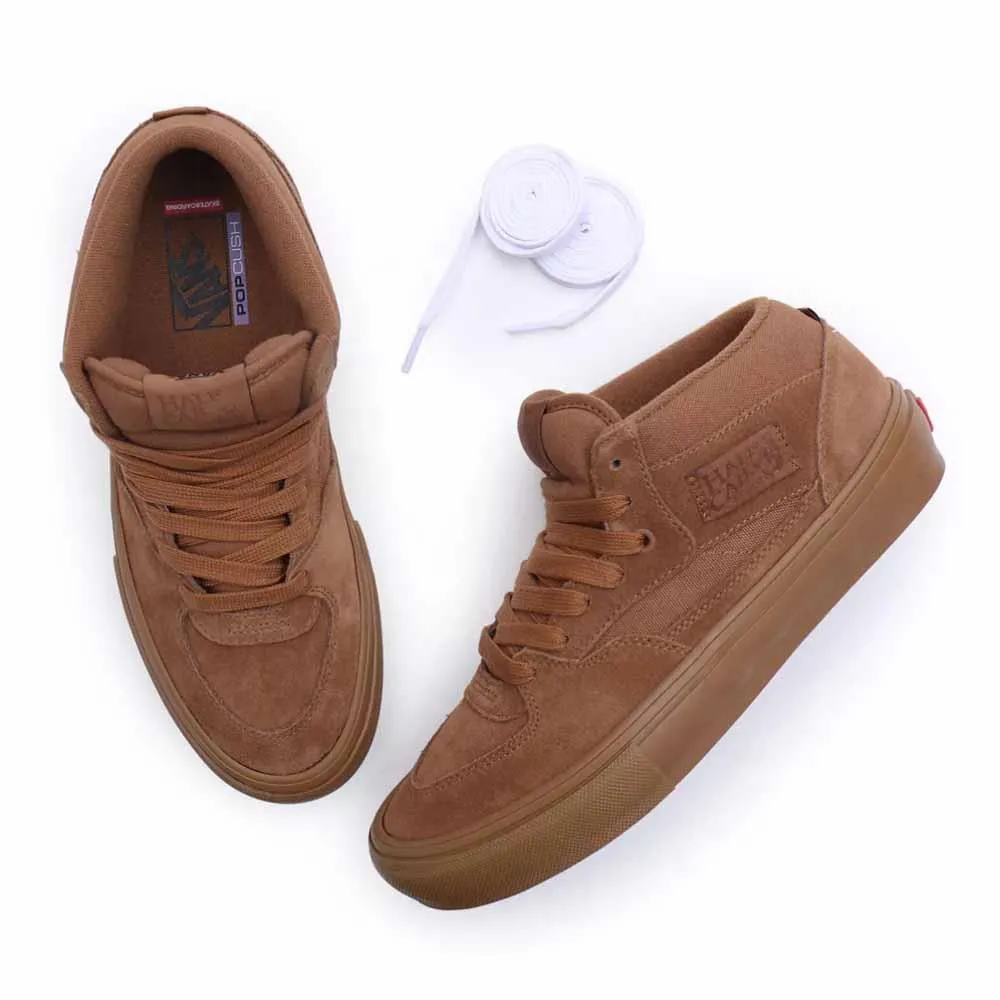 Vans MN Skate Half Cab Vulcanised Brown Gum Skate Shoes