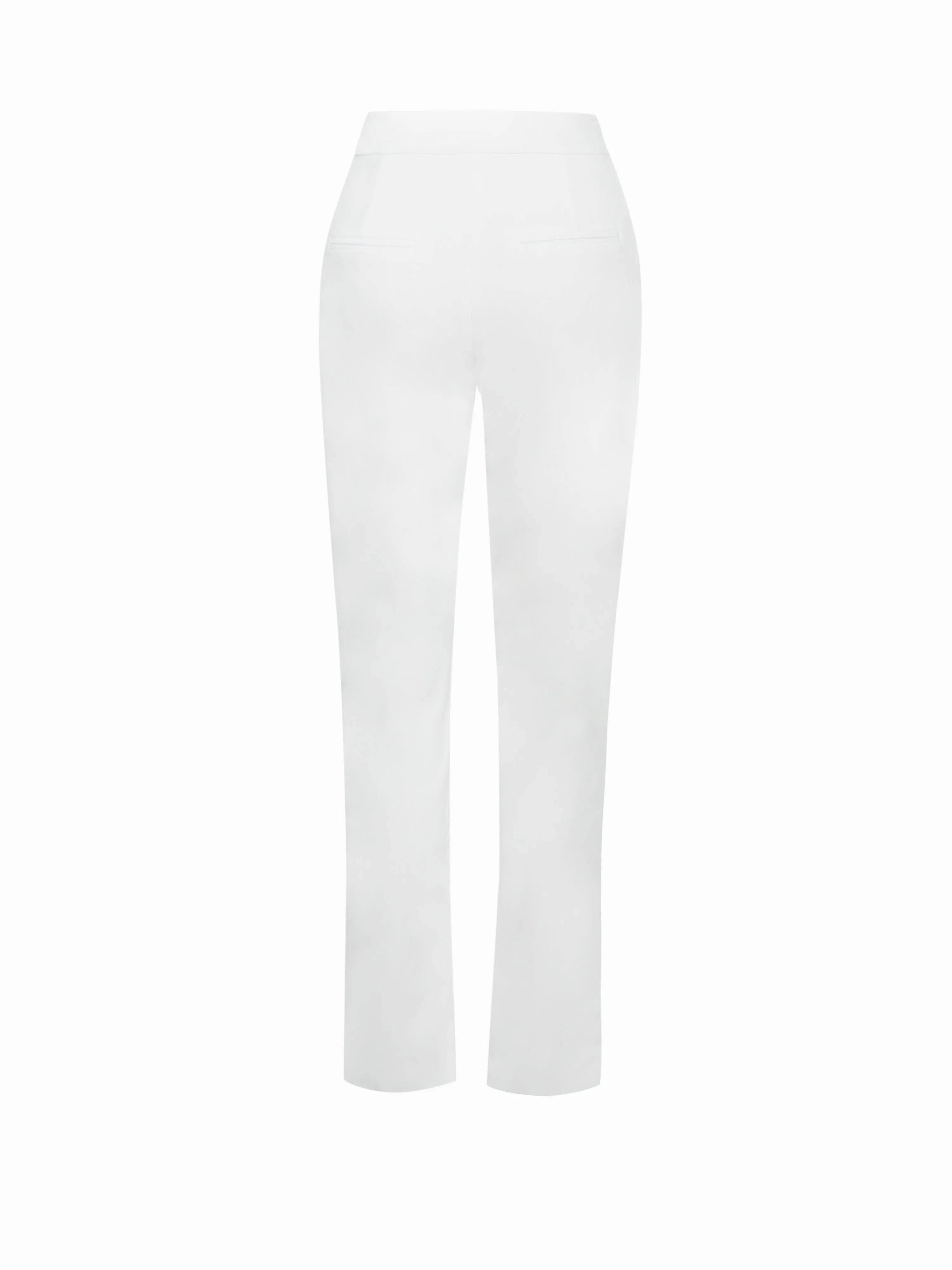 Vayla White Skinny Fit Crepe Trousers