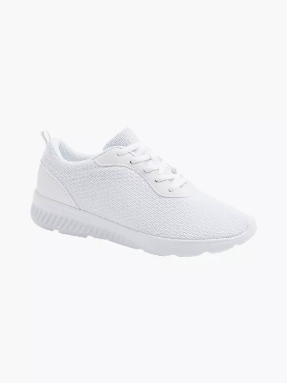 Vty  Ladies VTY White Lace-up Trainers