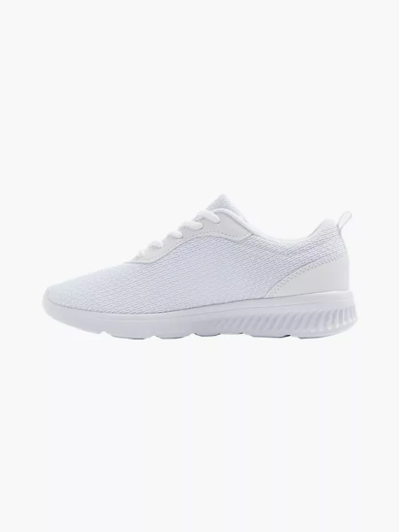 Vty  Ladies VTY White Lace-up Trainers