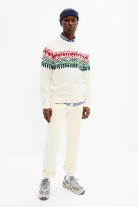 White Fair Isle Jumper