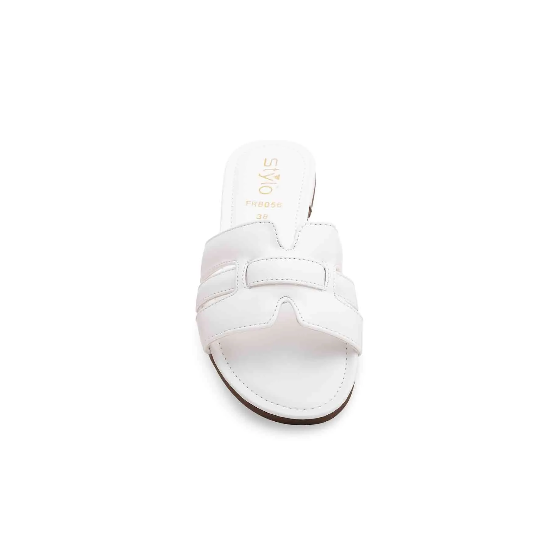 White Formal Slipper FR8056