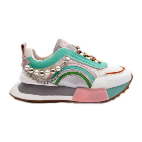 Women's Sneakers With Decoration GOE NN2N4048 Multicolor white