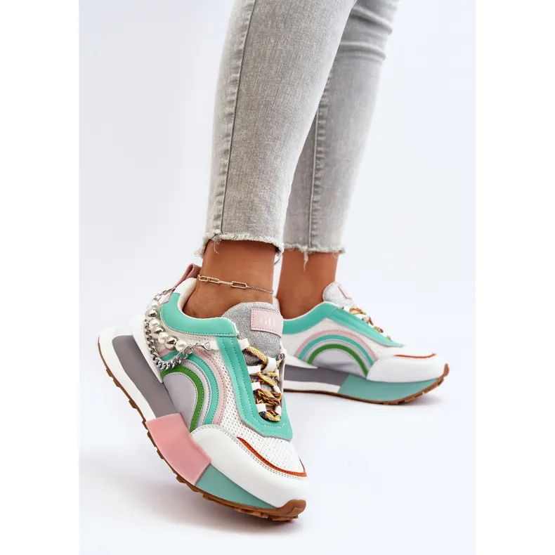 Women's Sneakers With Decoration GOE NN2N4048 Multicolor white