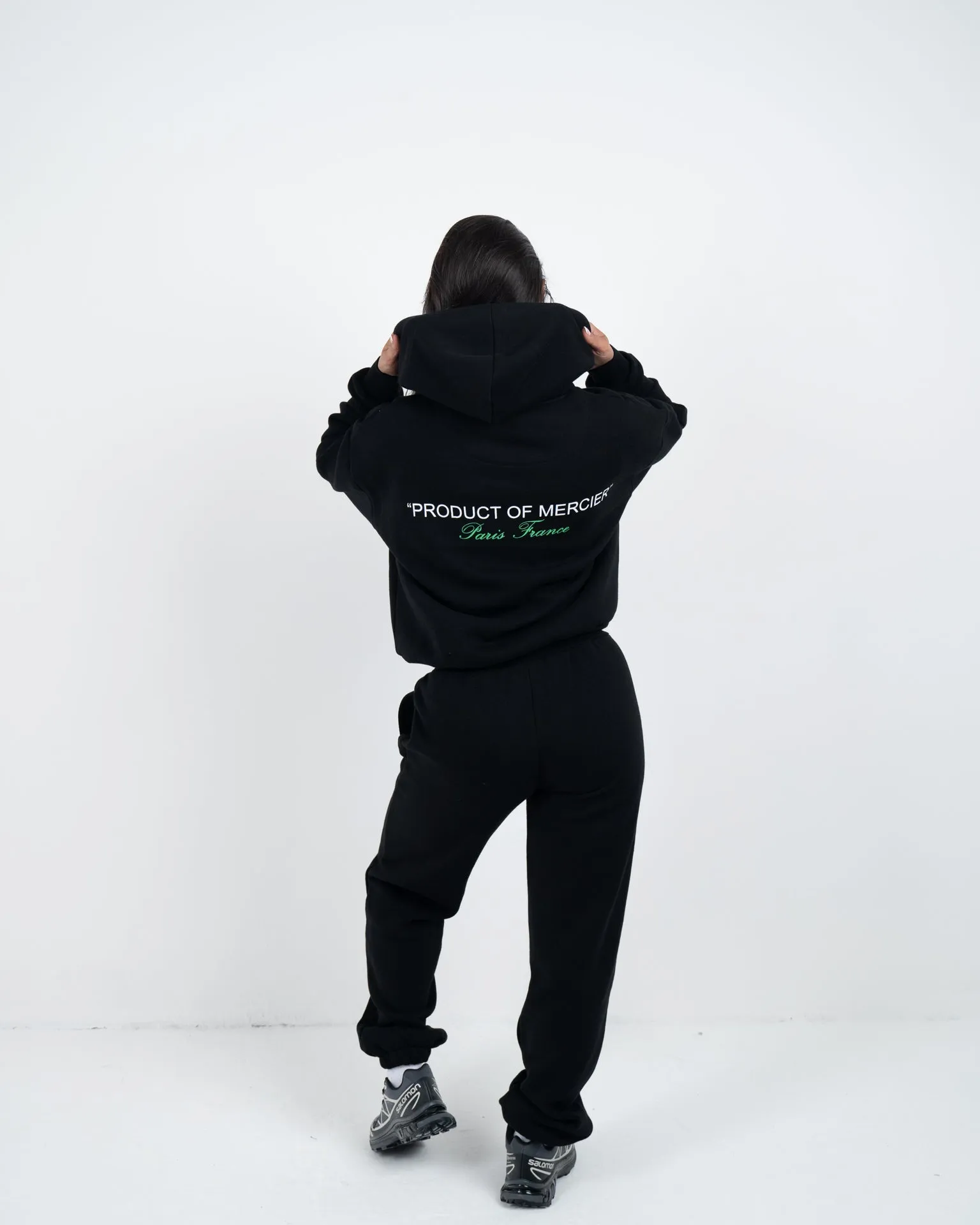 Womens Black Green Product Of Mercier Joggers