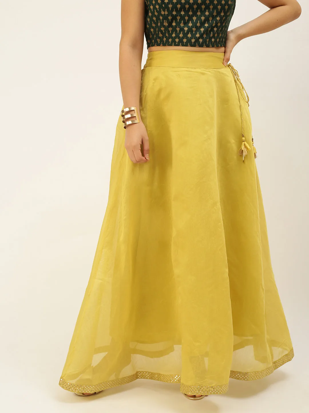 Women's Skirt Lime Yellow