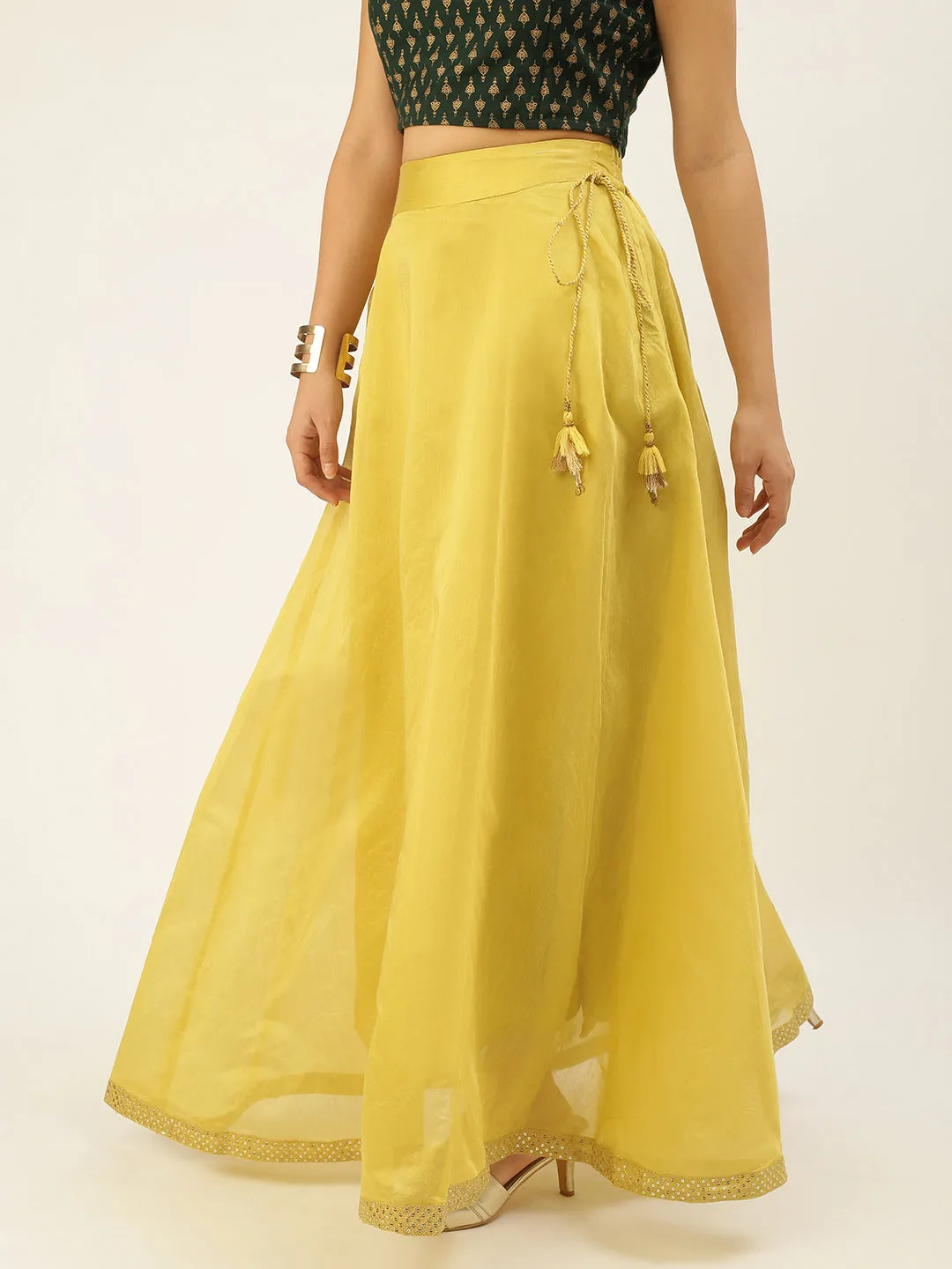 Women's Skirt Lime Yellow