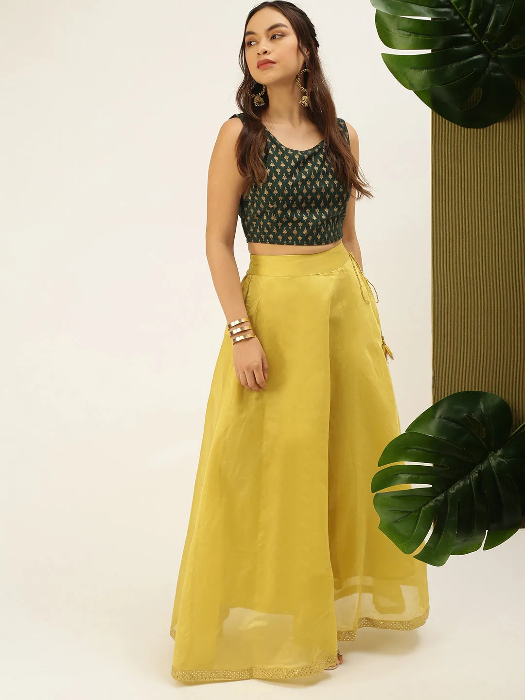 Women's Skirt Lime Yellow