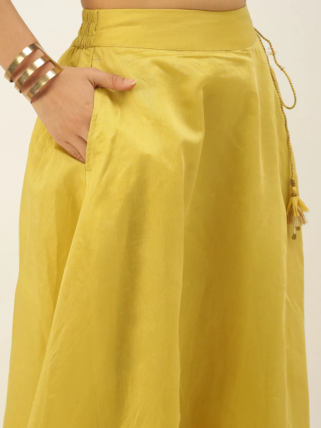 Women's Skirt Lime Yellow