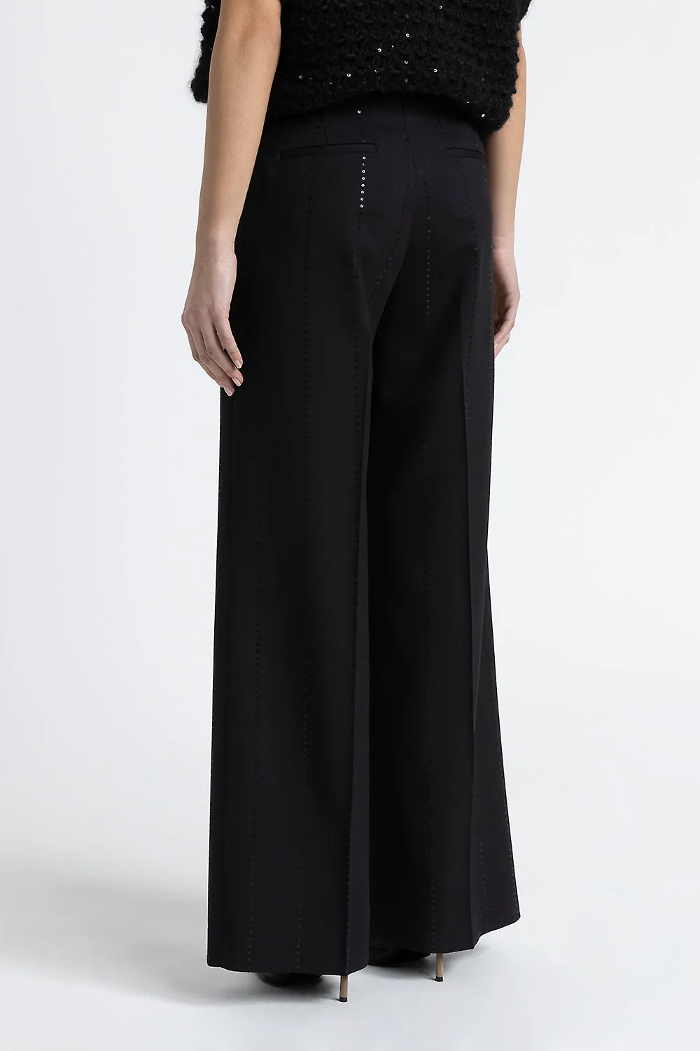 Wool palazzo trousers