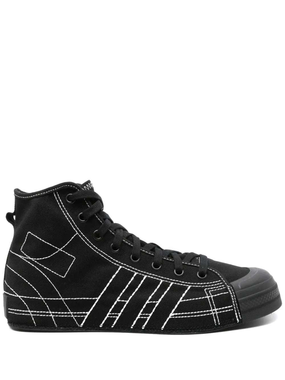 Y 3    Y 3 Nizza High Leather Sneakers