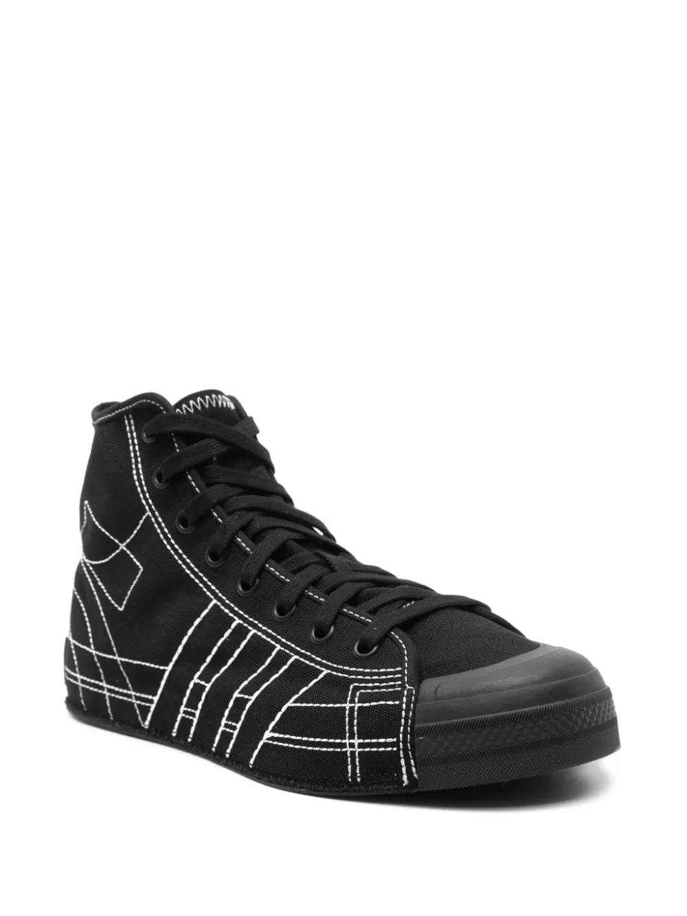 Y 3    Y 3 Nizza High Leather Sneakers