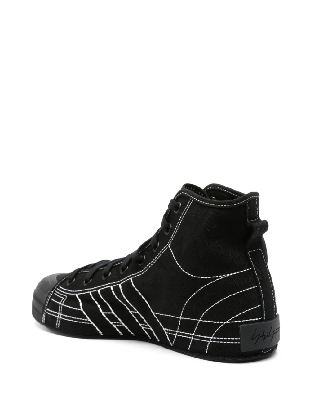 Y 3    Y 3 Nizza High Leather Sneakers