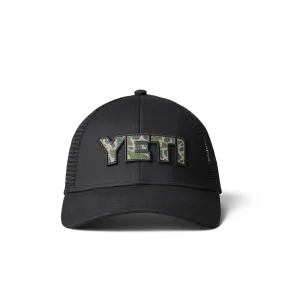 YETI Camo LB Trucker Hat-Black